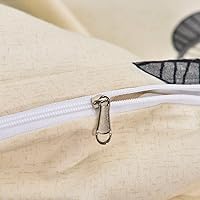 Vista 7 de Funda de edredón tamaño Queen 5 piezas ultra suave lavado floral funda de edredón con cierre de cremallera