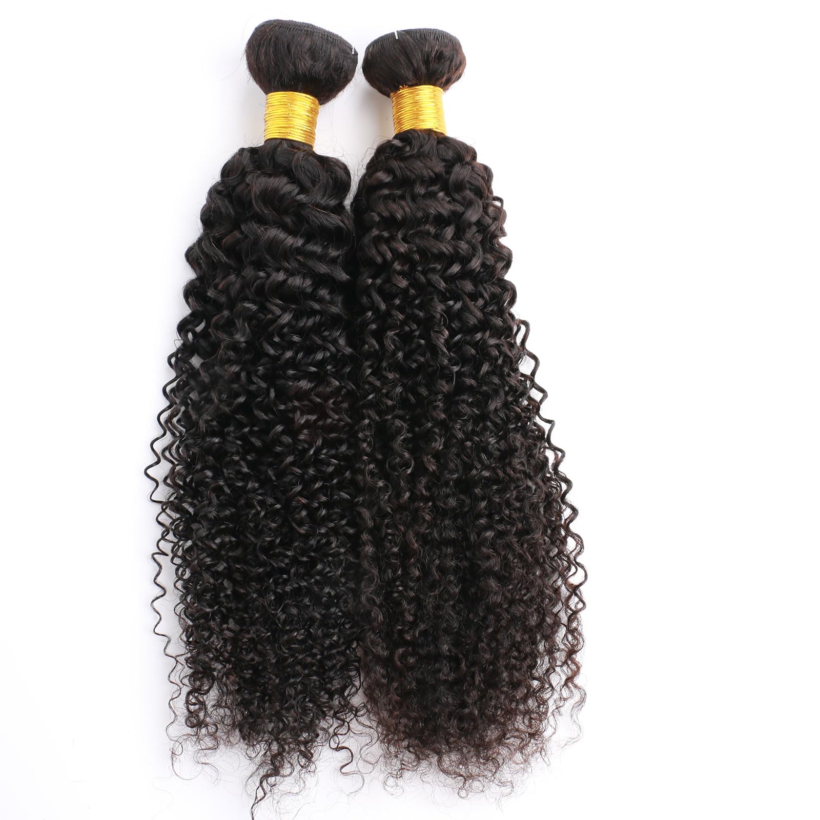 Huarisi Kinky Curly Bundles Human Hair 20 22 Inch Brasilianisches Lockiges Haar Tressen 12a Unprocessed Virgin Hair 200g Echthaar Bündel Zum einnähen Locken Extensions
