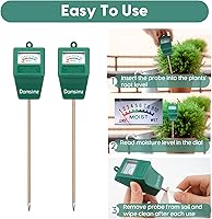 Vista 2 de Medidor de humedad del suelo para plantas de casa, medidor de agua para plantas, medidor de humedad de plantas, medidor de humedad de plantas