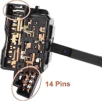 Vista 6 de X AUTOHAUX Interruptor de señal de giro del coche Interruptor de palanca de combinación multifunción 25540-40U60 CBS1076 para Nissan Frontier Maxima