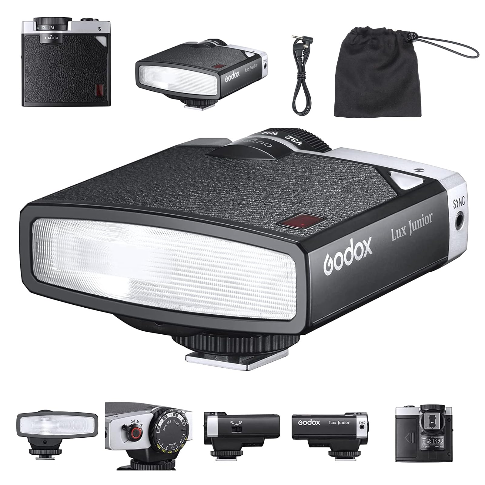 SONY α7＋FE 50mm F1.8+Godox Lux Junior Amazon.com : Godox Lux Junior Retro Camera Flash Speedlite