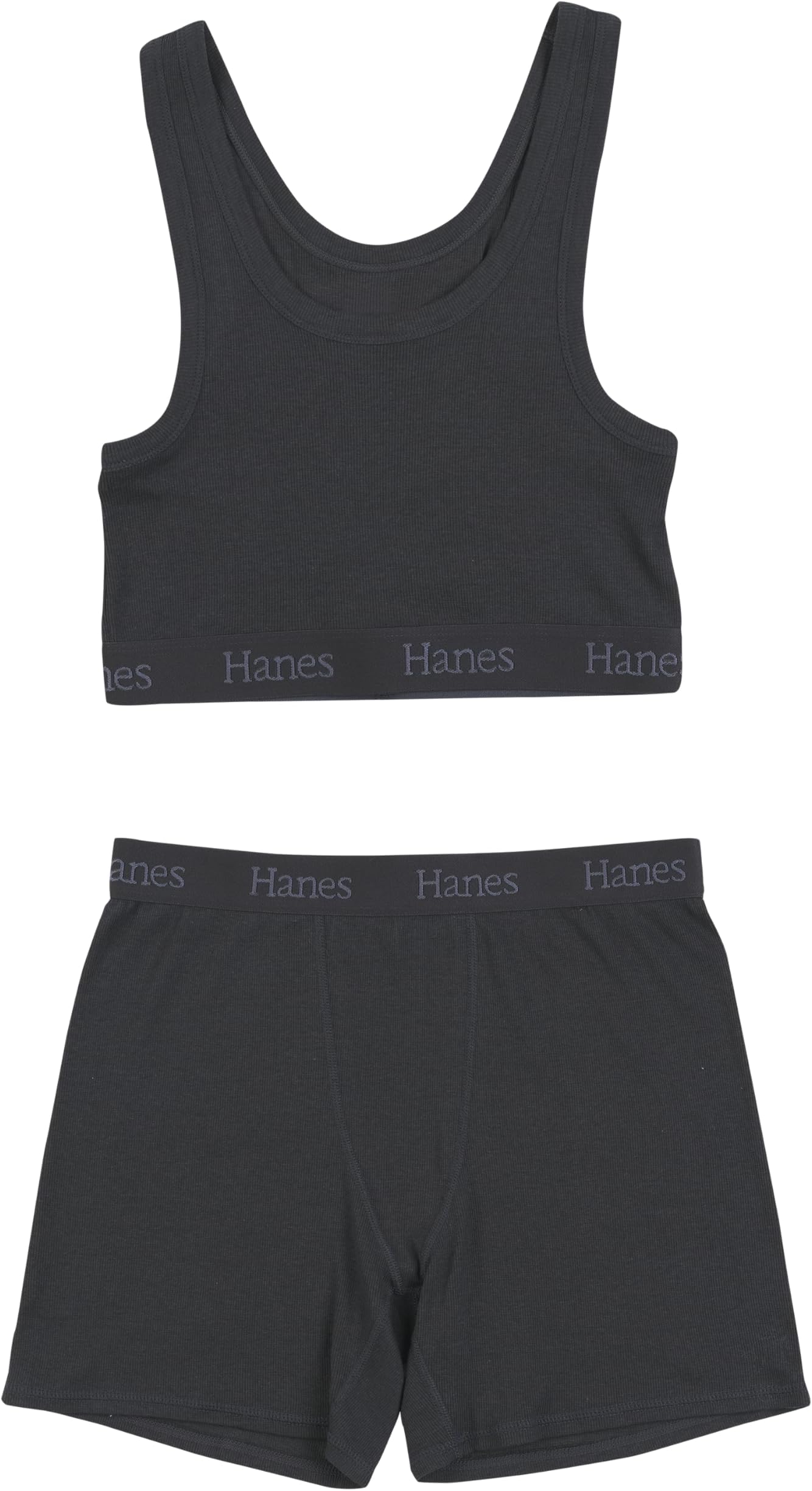 womens Originals 2-piece Lounge Set, Comfywear Supersoft Crop Top & Boxer Shorts Loungewear Set