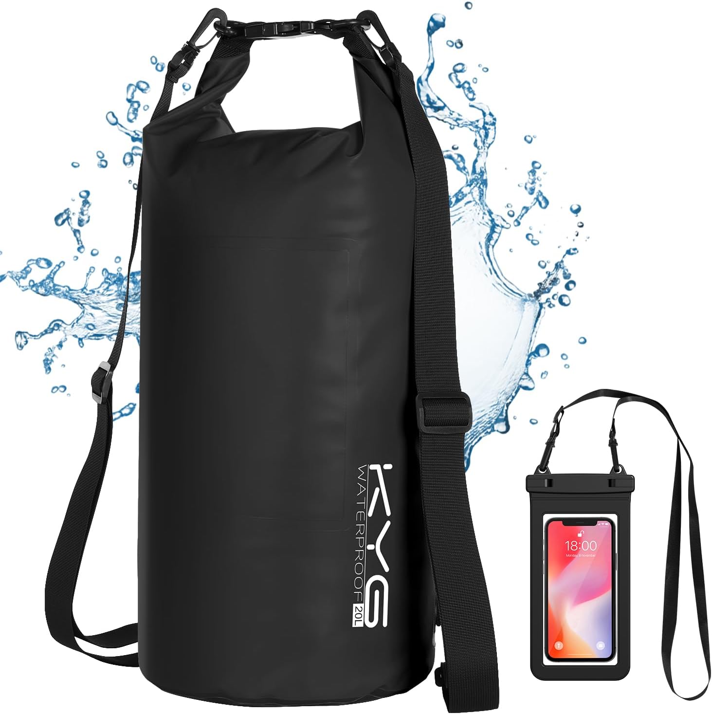 KYG bolsa estanca con funda móvil (mejores bolsas estancas 2025)