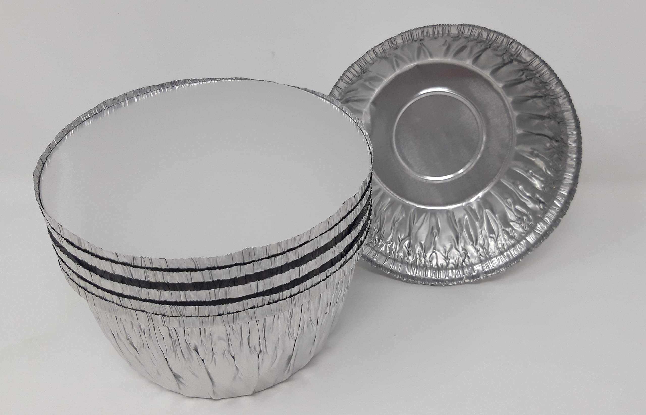 Lot de 40 plats à tarte en aluminium avec couvercles 932 ml