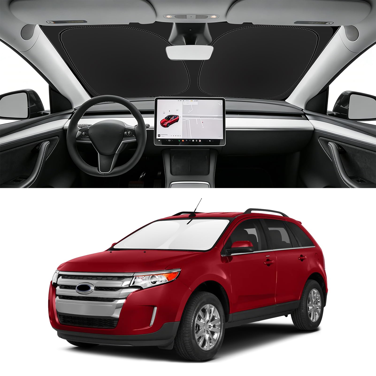Custom Fit Windshield Sun Shade for Ford Edge 2007-2014