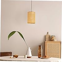 Vista 5 de Lámpara de escritorio, lámpara de mesa, ventilador de techo, lámpara de casa de campo, cubierta de lámpara de piso, pantalla tejida para lámparas