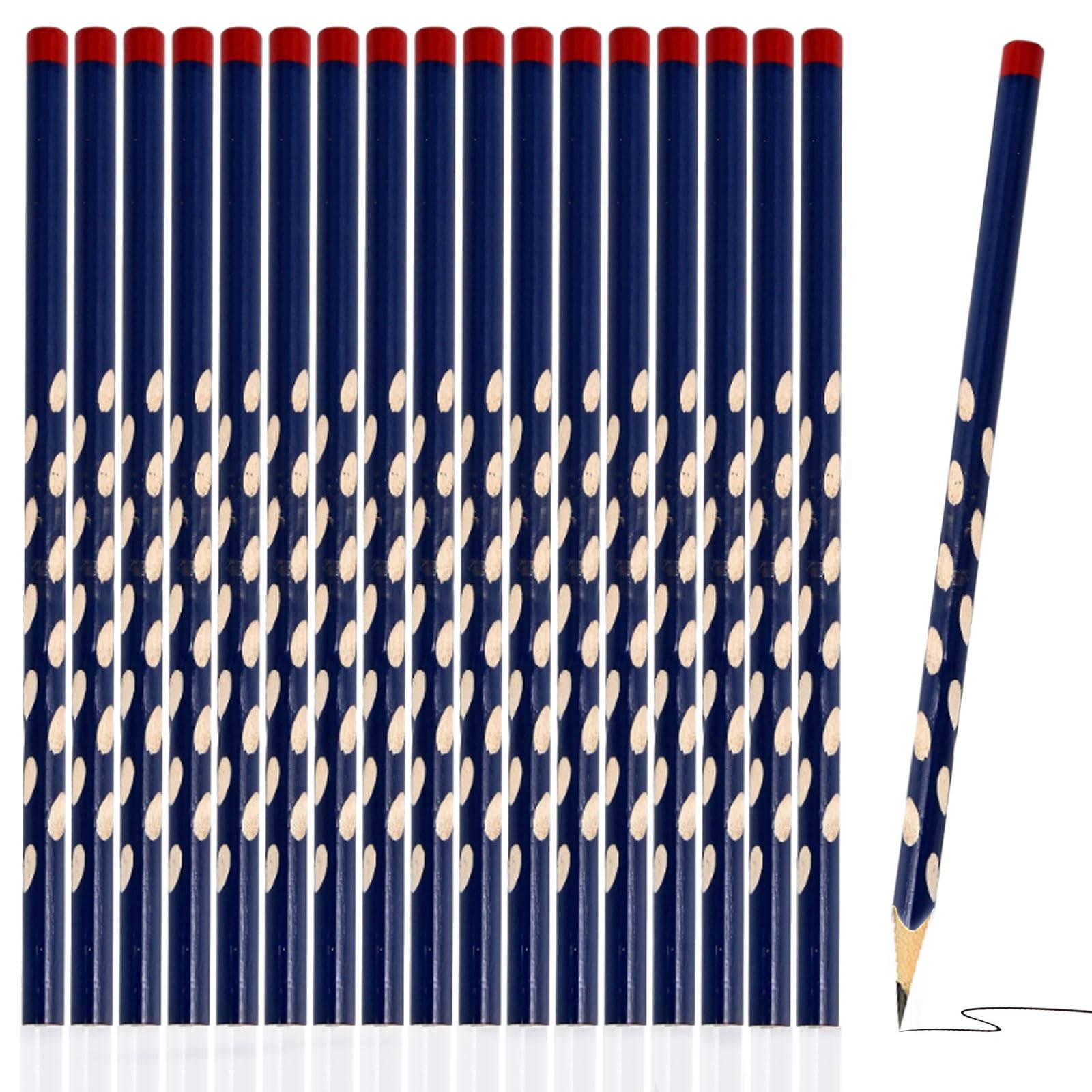 YushengTai 30 lápices triangulares lápices de escritura HB lápiz grueso triangular, fácil de iniciar, lápices gruesos para principiantes escolares 1 clase