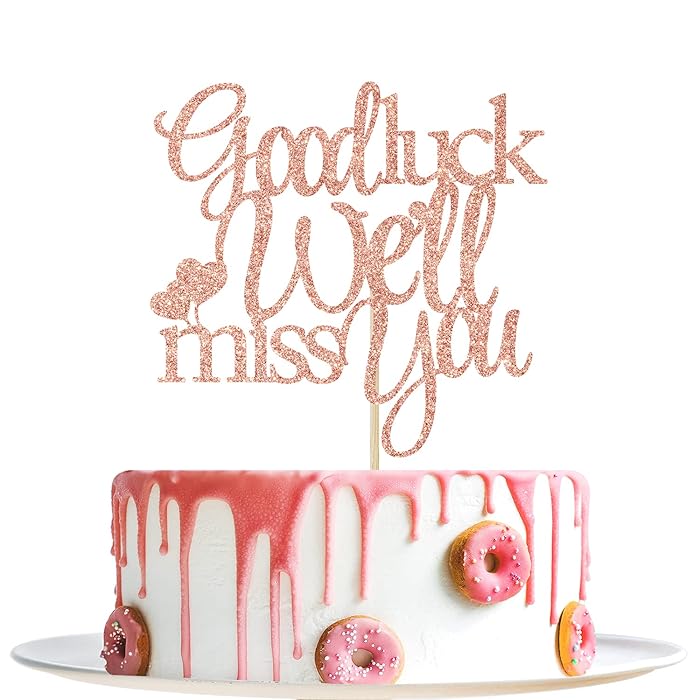 Buy Good Luck We Will Miss You Cake Topper Graduation, Retirement