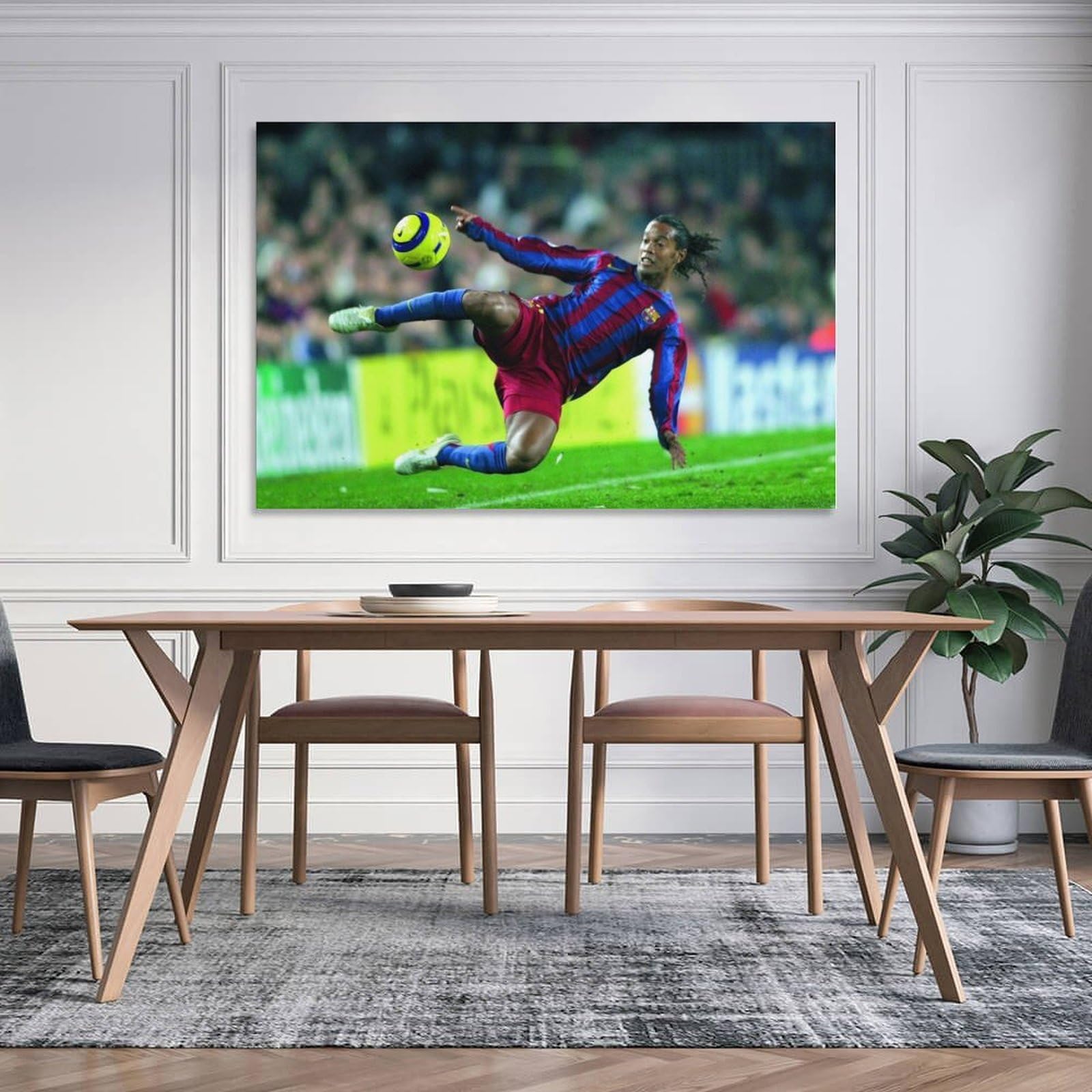 ロナウジーニョ　ポスター ロナウジーニョ（バルセロナ03/04）ポスター : サッカーショップ