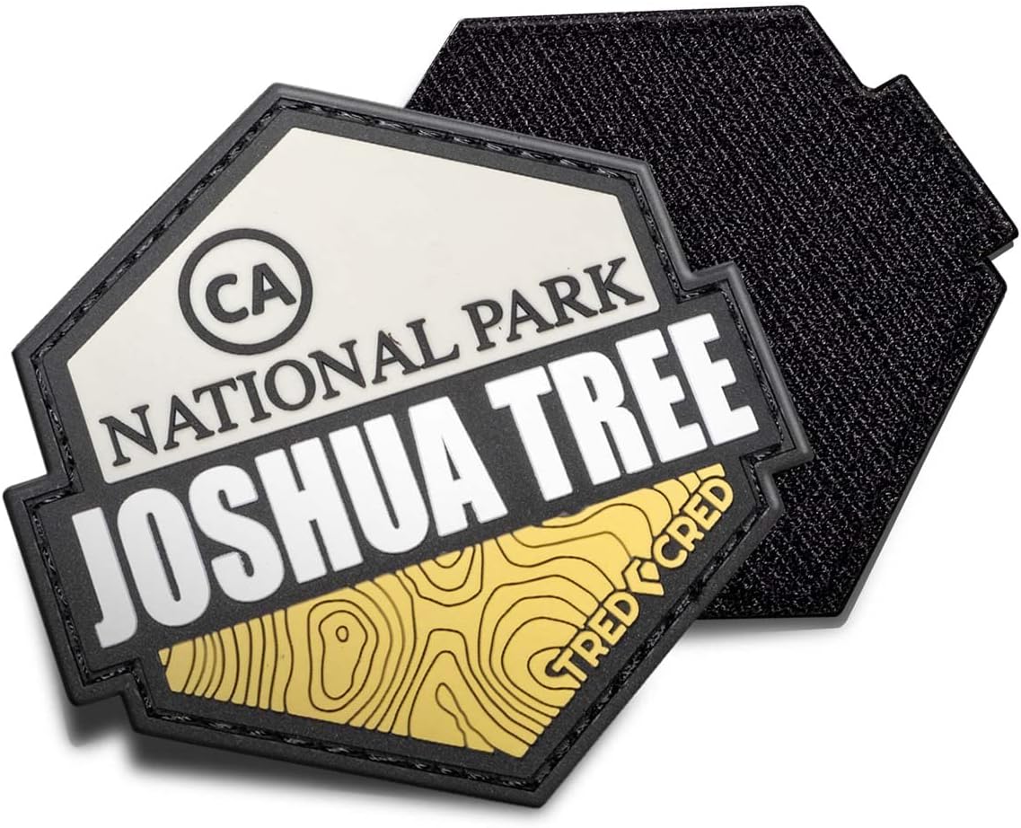 Joshua Tree National Park Patch Rubber PVC with Hook & Loop Backing