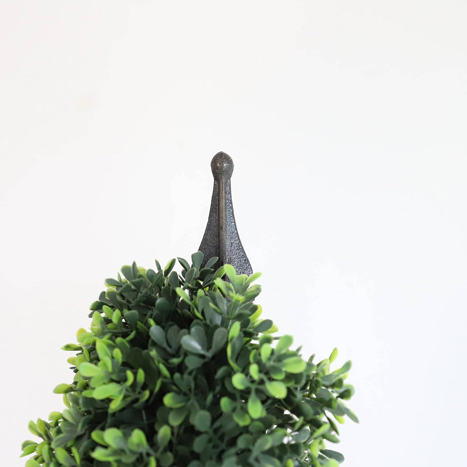 momoplant Outdoor Artificial Topiary Boxwood Spiral Trees, 3.6ft Fake Topiary Tree (2 Pieces) Faux Shrubs Topiaries Tree Outdoor Feaux Plant for Decorative Indoor/Outdoor/Garden (43inch)