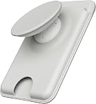 Sinjimoru for MagSafe Phone Grip, Compatible with MagSafe Wallet, Soft Magnetic Finger Grip, with 3 Card Holder for iPhone, M-Tap Tok Wallet Black