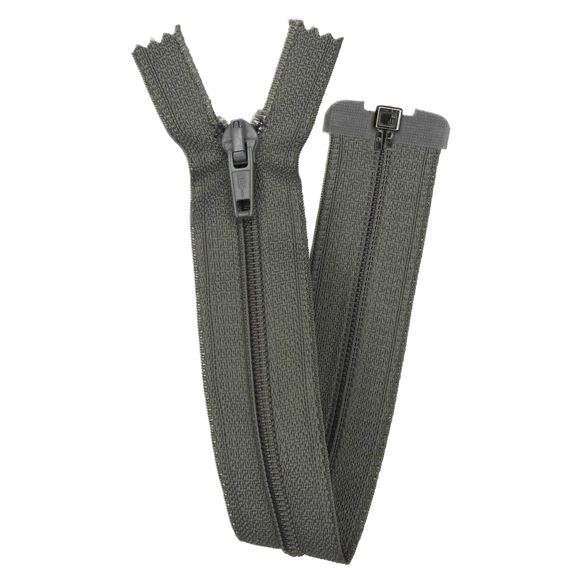 Simon Browne Crafts Open End Zip 26 inch Nylon No5 66cm Coat Jacket 27 Colours BUY 1 or 2 Zips 654D, 9666 Middle Grey, 1