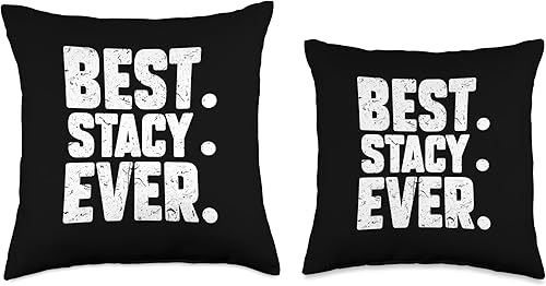 Miniatura 3 de Divertido nombre personalizado mejor. Stacy. Ever. Almohada de broma, 16 x 16 pulgadas, multicolor