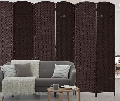 Miniatura 36 de Divisores de habitación de 6 pies de alto - 20 pulgadas de ancho pantalla de privacidad independiente con fibra tejida de diamante, divisor de pared