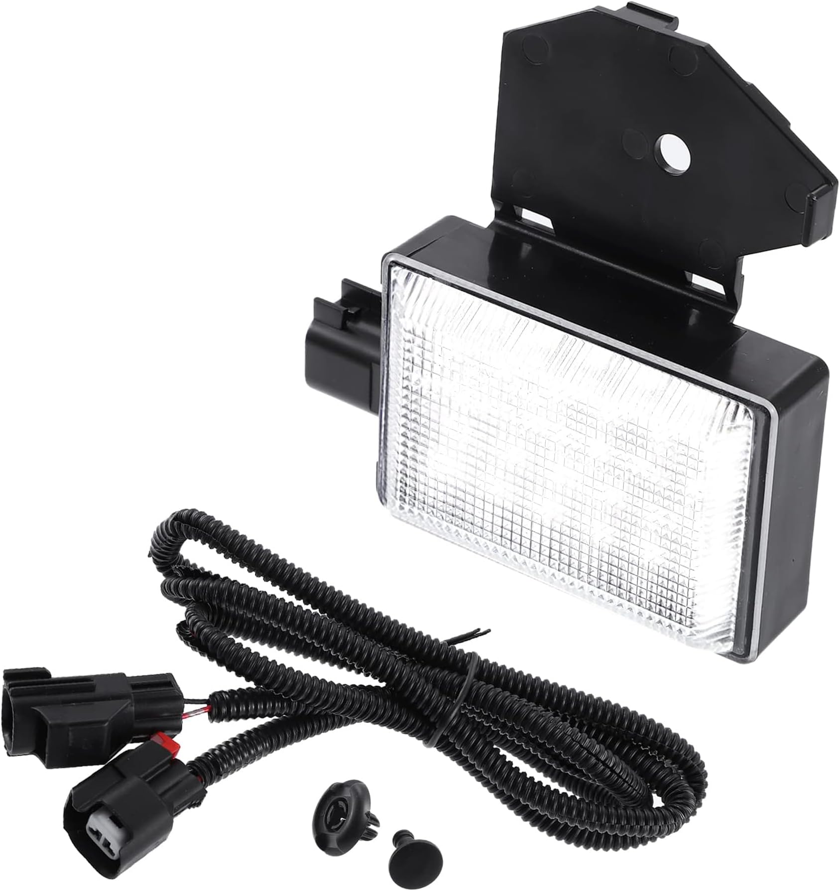 LED Under Hood Engine Light Kit with Harness, Compatible with Dodge Ram 1500 2500 3500 4500 5500, Jeep Wrangler Grand Cherokee, Chrysler 300, Replaces 68395126AA 56021441AC – 2-Pin Plug