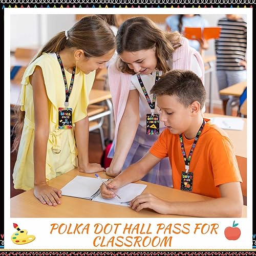 Vista 24 de Ctosree Juego de 8 cordones de PVC irrompibles para pasillos y pases escolares, suministros escolares, suministros para profesores, para aula