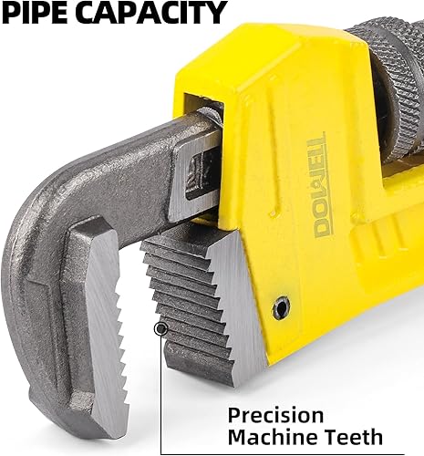 Miniatura 3 de DOWELL Llave de tubo de 18 pies - Acero fundido confiable y duradero para un uso duradero