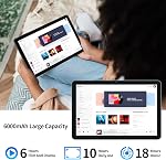 PRITOM 2026 tablette 10 de pouce, Android 15 Comprimés, Octa-Core, WI-FI 6, 2 en 1 tablette 64GB avec clavier, Bluetooth, double caméra, HD IPS Affichage, Widevine L1