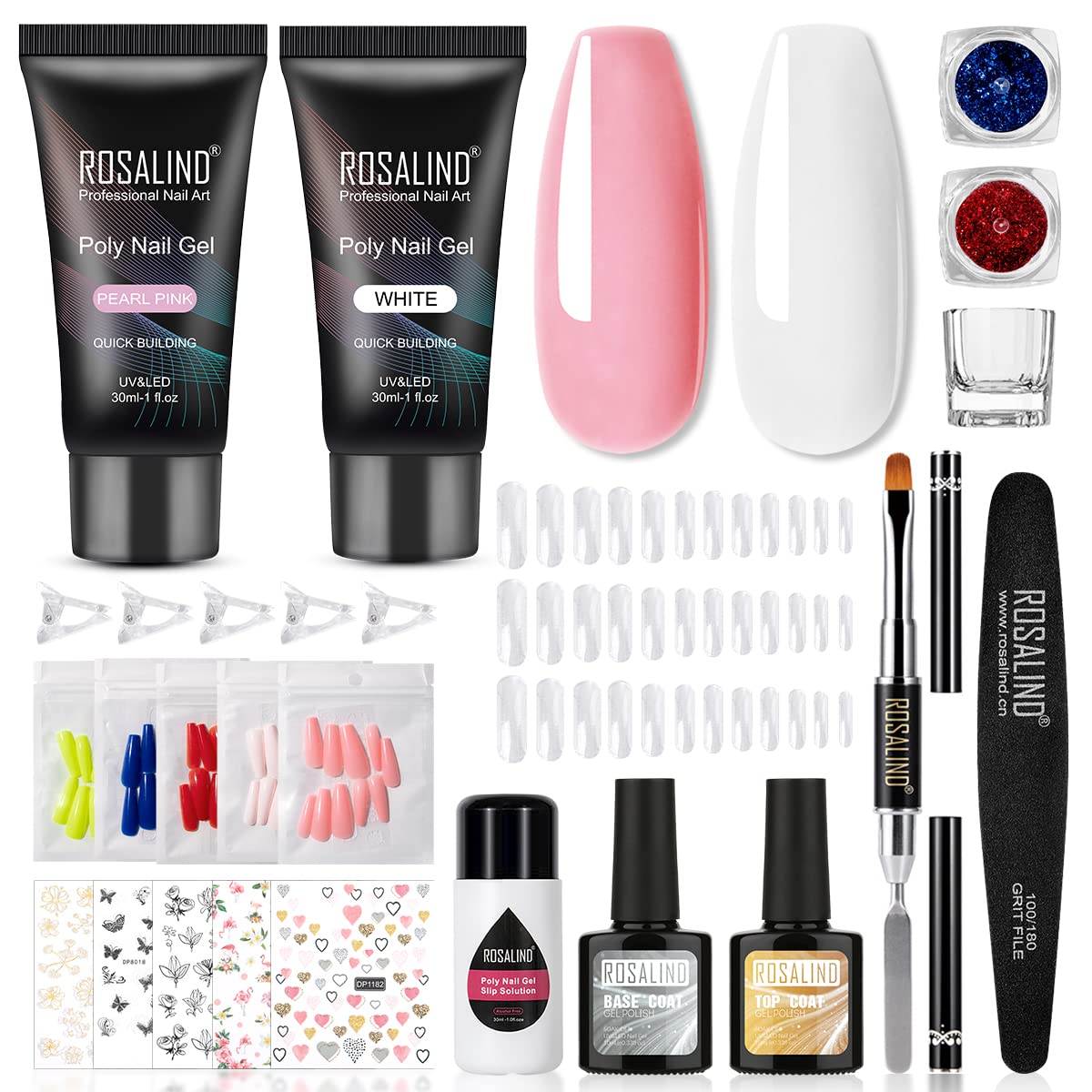 Rotekt Nagel-Tauchpulverbehälter – Aus ABS, Mit Fingerrillen, Für French Manicure, 11x3,8 Cm