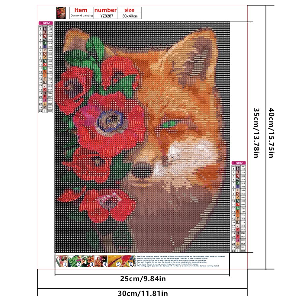 Diamond Painting Zuty Tigre 40x50 - Kit Completo Mosaico Fai da Te