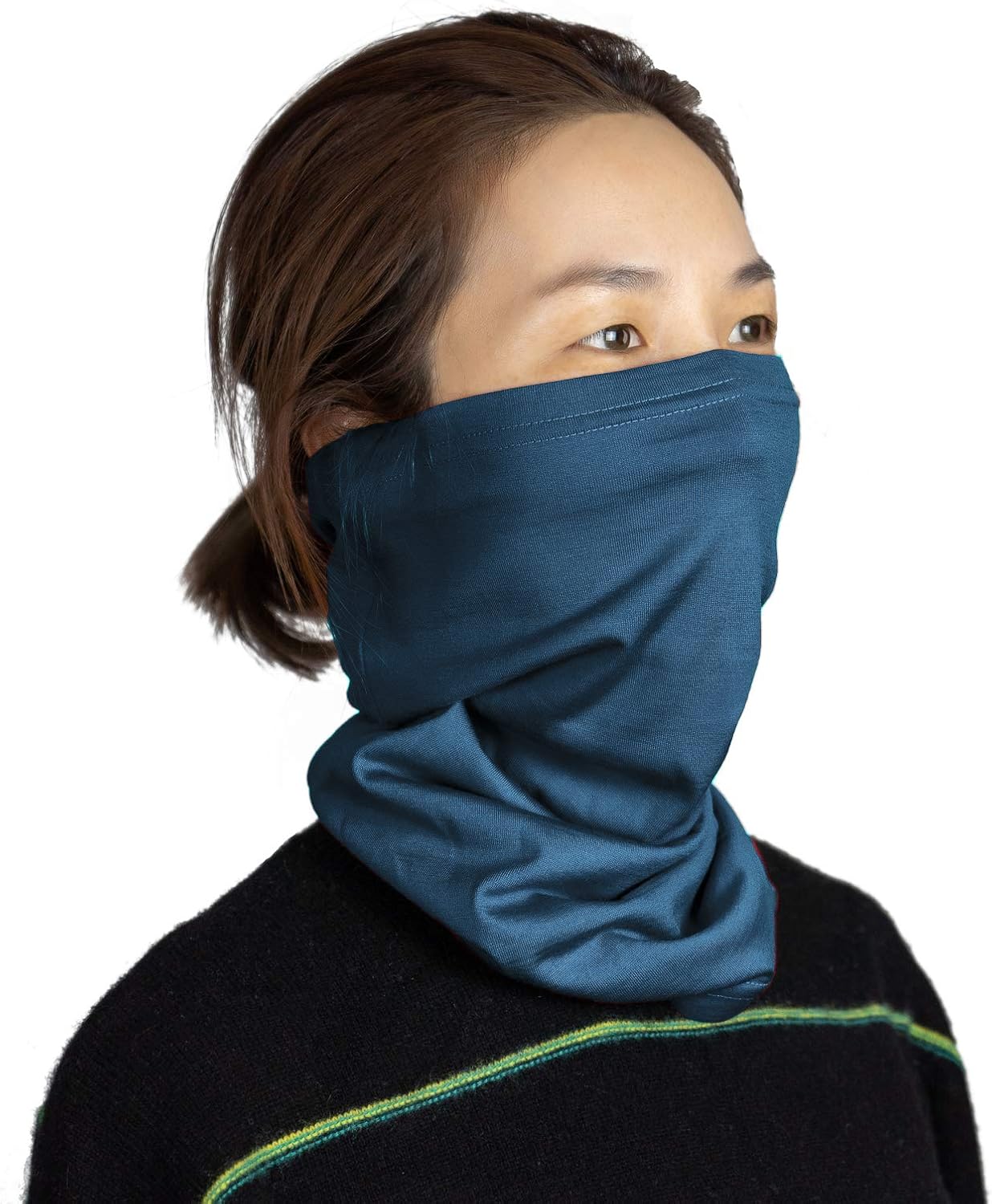 SHEEP RUN 100% Merino Wool Lightweight Wicking Breathable Hiking Unisex Multipurpose Tube Mask Neck Gaiter