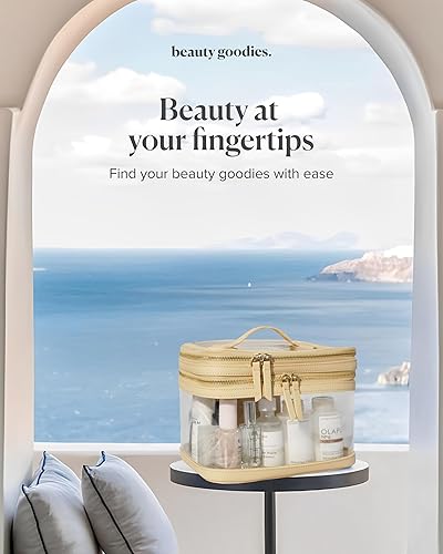 Miniatura 2 de Bolsa de maquillaje transparente para cosméticos, bolsa de maquillaje para mujeres, bolsa de maquillaje grande, organizador de maquillaje, bolsa