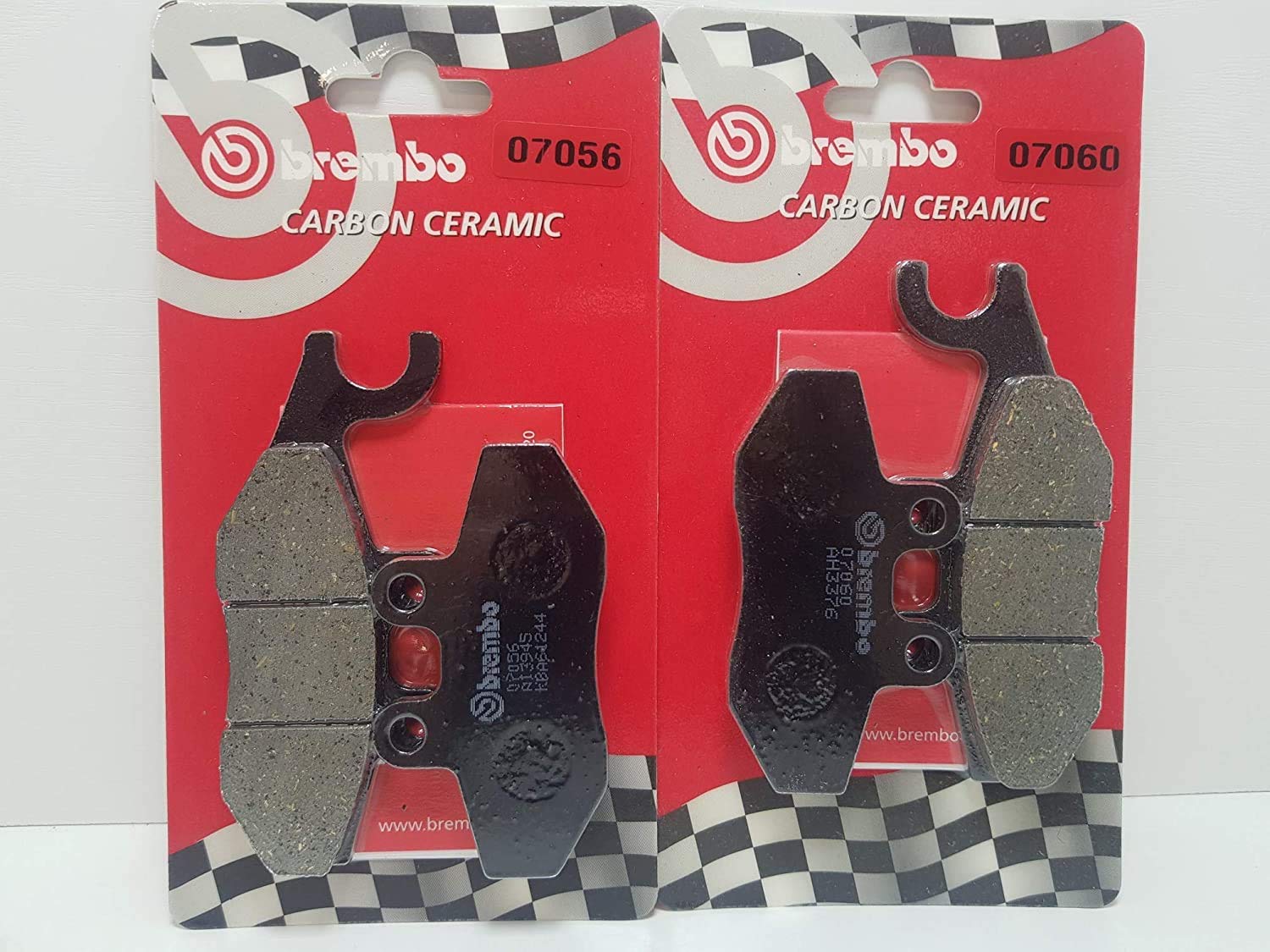 KIT PASTIGLIE FRENI BREMBO ANTERIORE E POSTERIORI 07060 07056 BEVERLY 350 ABS 2012 2013 2014 2015 2016