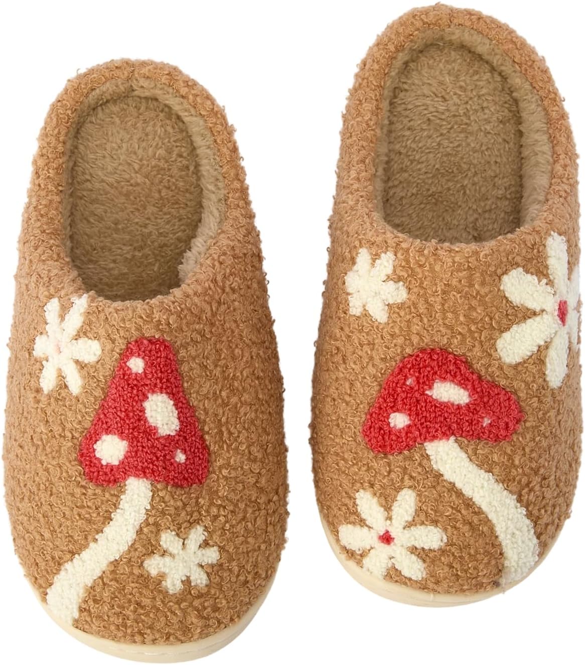 MISS SPARKLING Women’s Plush Indoor House Slippers with Memory Foam, Warm Cozy Winter Home Shoes, Non Slip Comfy Bedroom Footwear