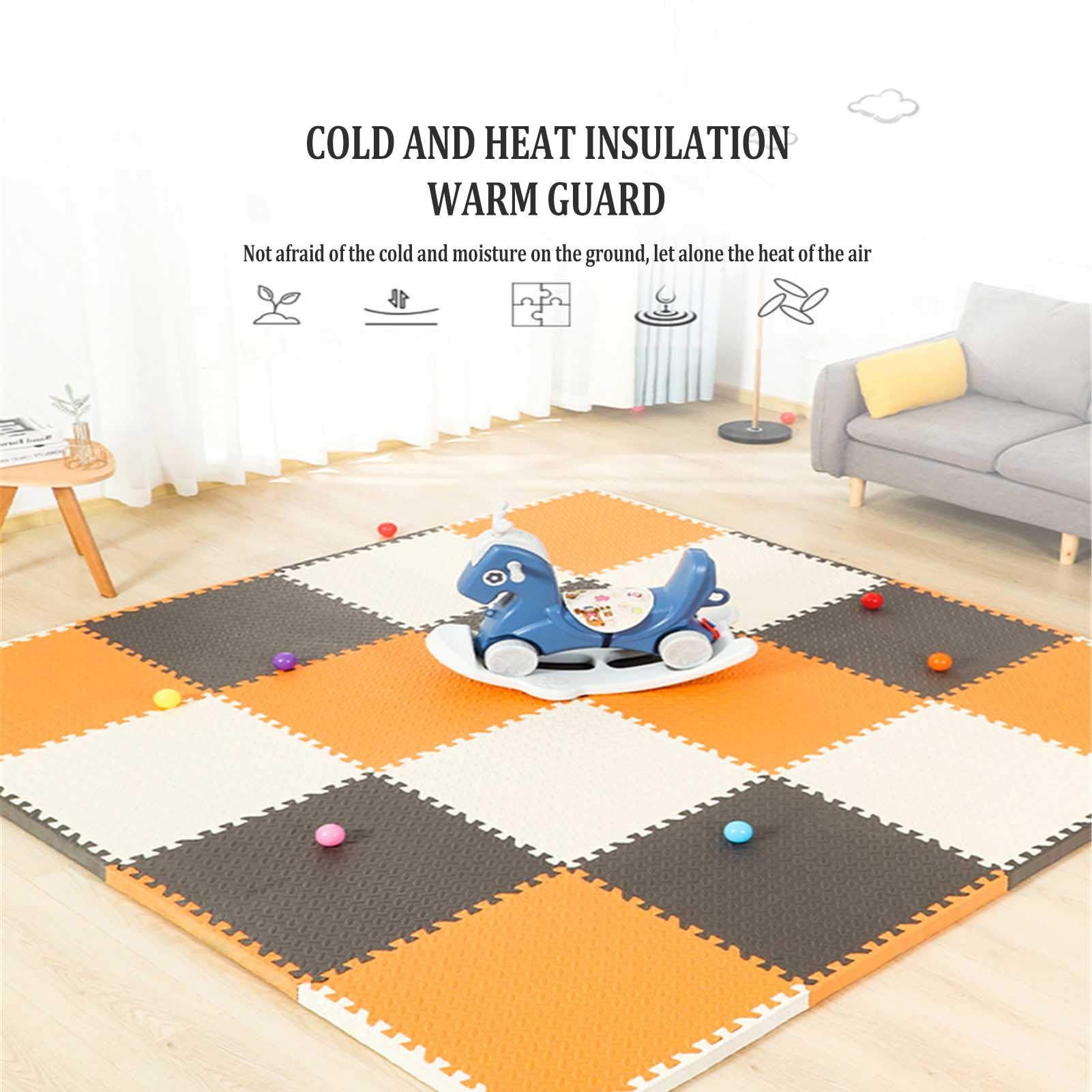 Tapis De Jeu De Puzzle pour Enfants, Tapis Jeu De Puzzle D'activité Adapté À La Salle Jeux pour Enfants Salon Chambre Salle Sport - Décoration La Maison Parfaite,D,12
