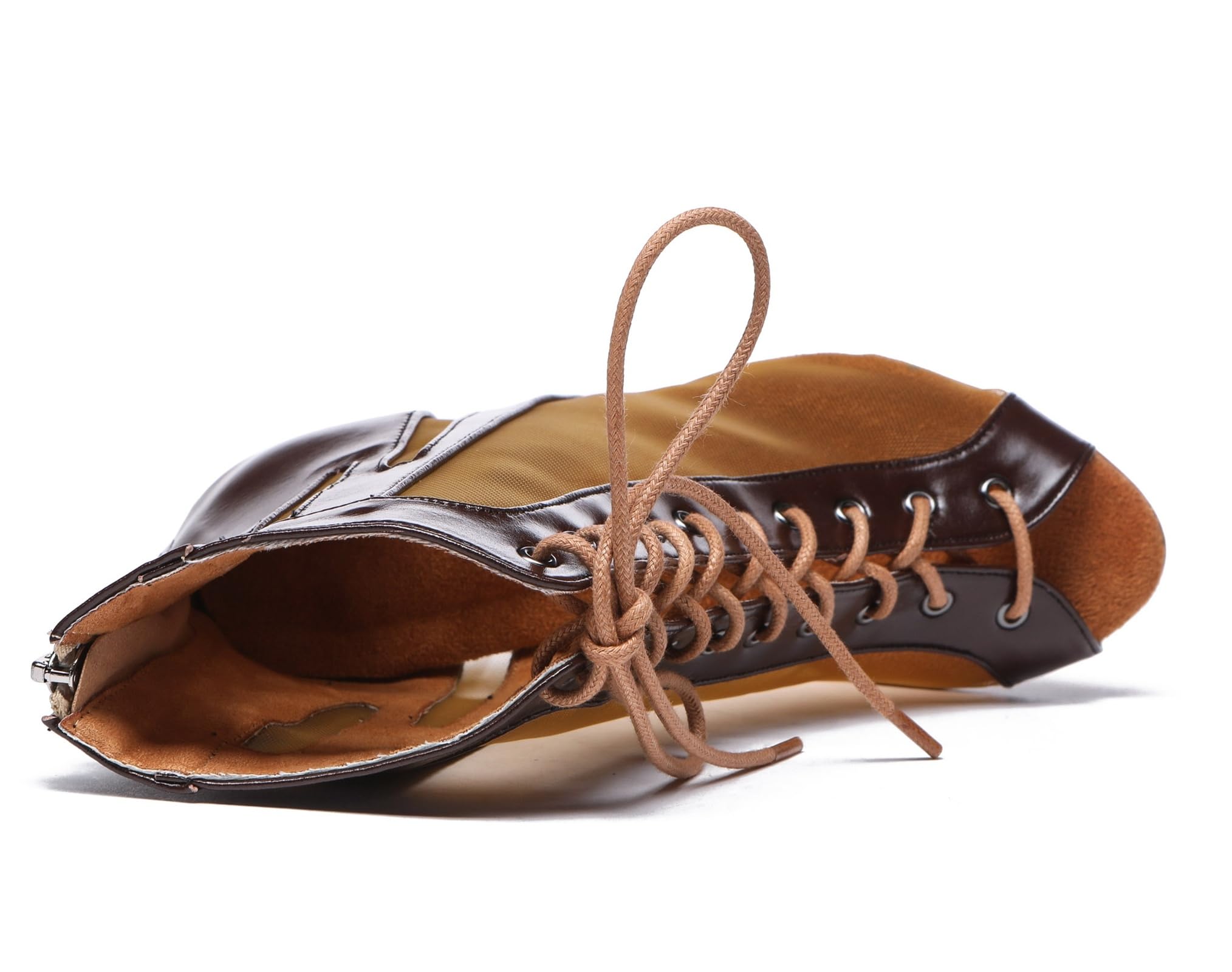 Moda damska latynoskie buty do tańca towarzyskiego salsy siatkowe sandały na kostkę