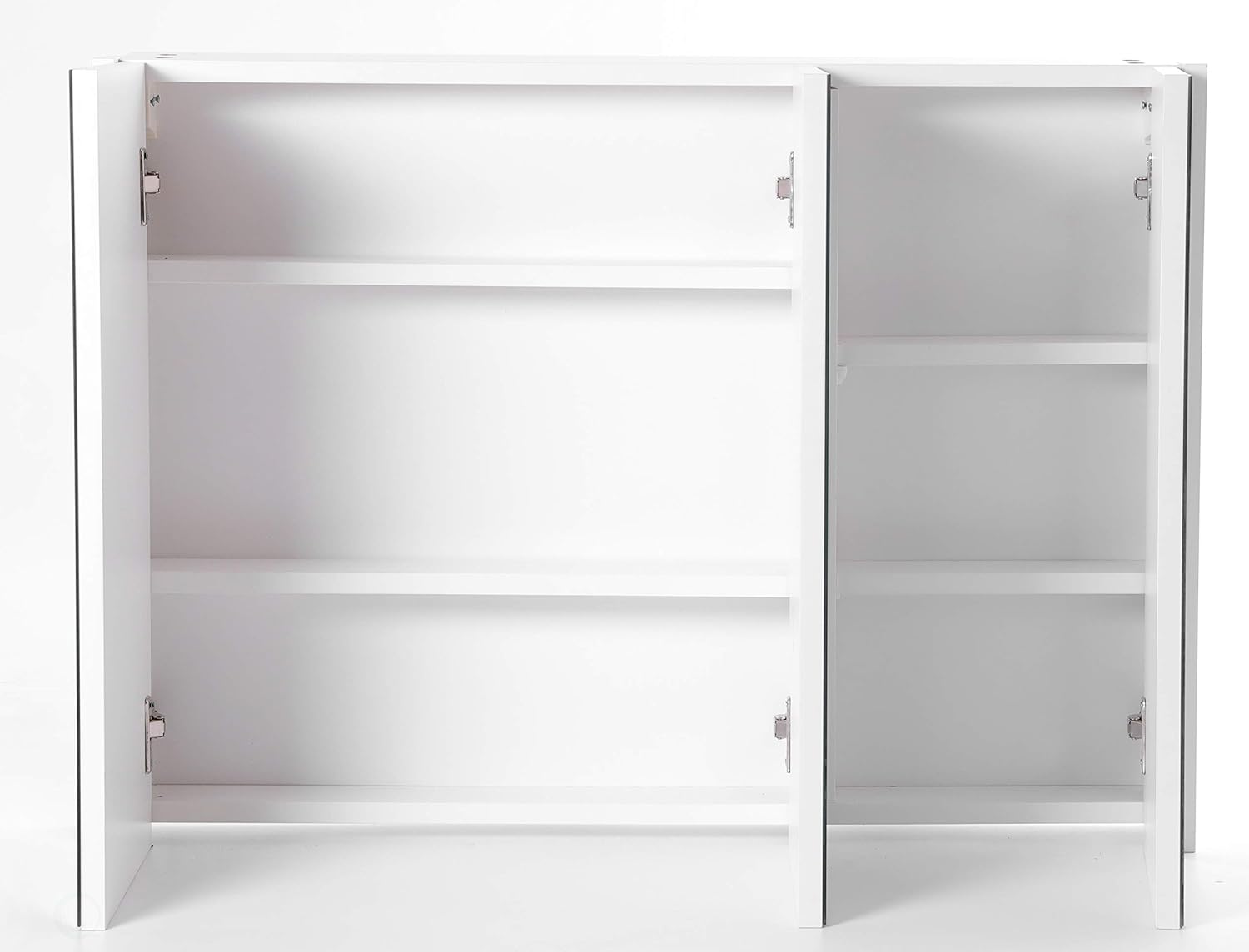 Best Seller Basicwise QI003456 3 Shelves White Wall Mounted Bathroom/Powder Room Mirrored Door Vanity Cabinet Medicine Chest Get Discount 70% Price Basicwise QI003456 3 Shelves White Wall Mounted Bathroom/Powder Room Mirrored Door Vanity Cabinet Medicine Chest
