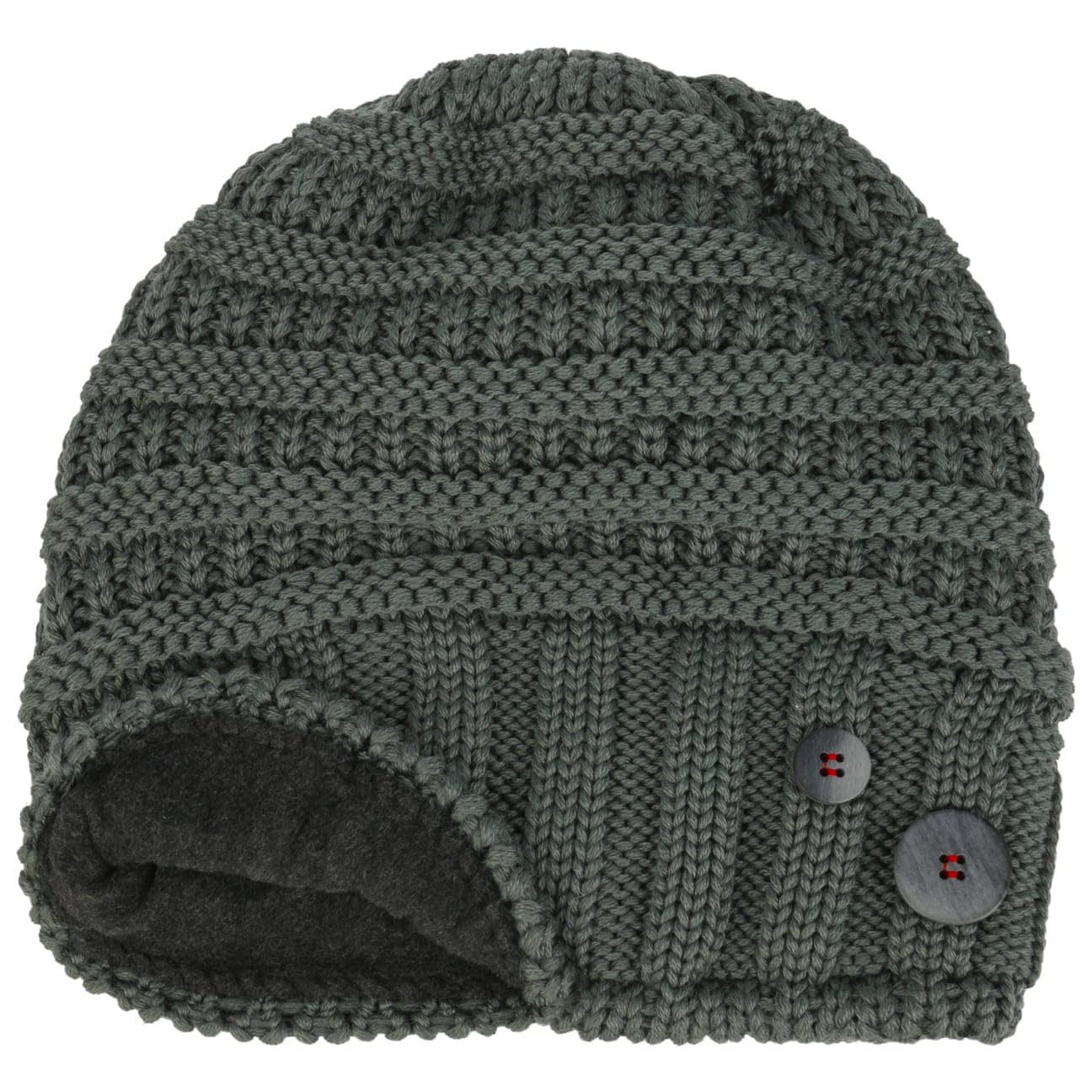 Eisbär Cullen Oversize Beanie Strickmütze Mütze Oversize-Mütze Skimütze Wintermütze Wollmütze Damen/Herren - Made in Italy Long mit Futter, Futter