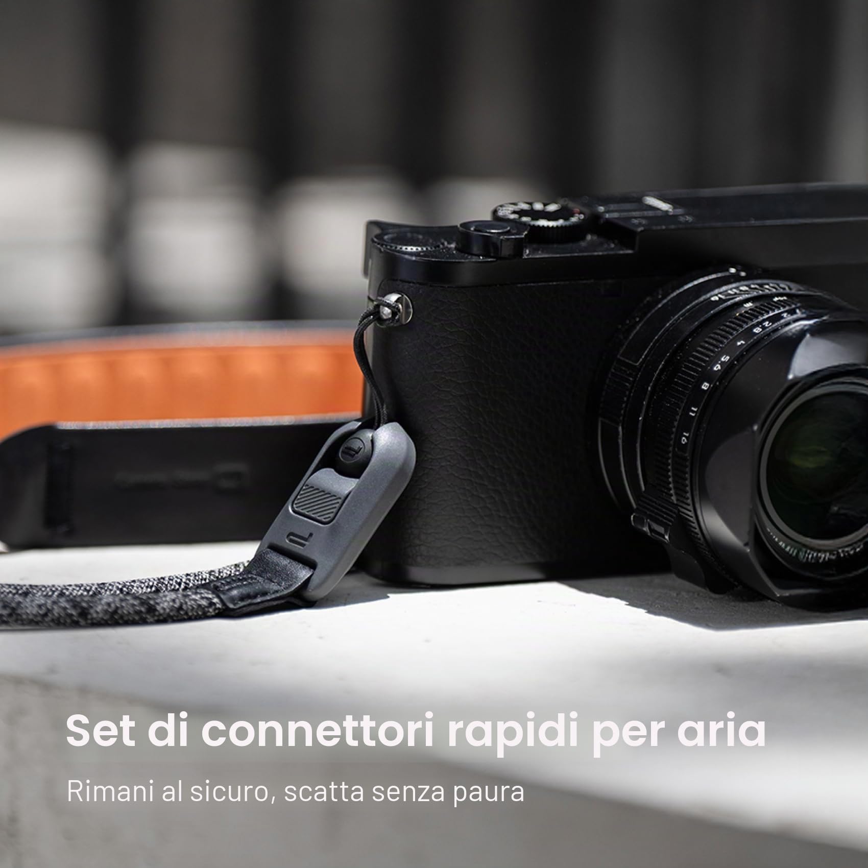 PGYTECH Set di Sgancio Rapido con Perle di Sgancio Rapido per rilascio rapido della fotocamera, utilizzabile con cinghie per fotocamera, lacci da polso o cinghie per zaino fotografico