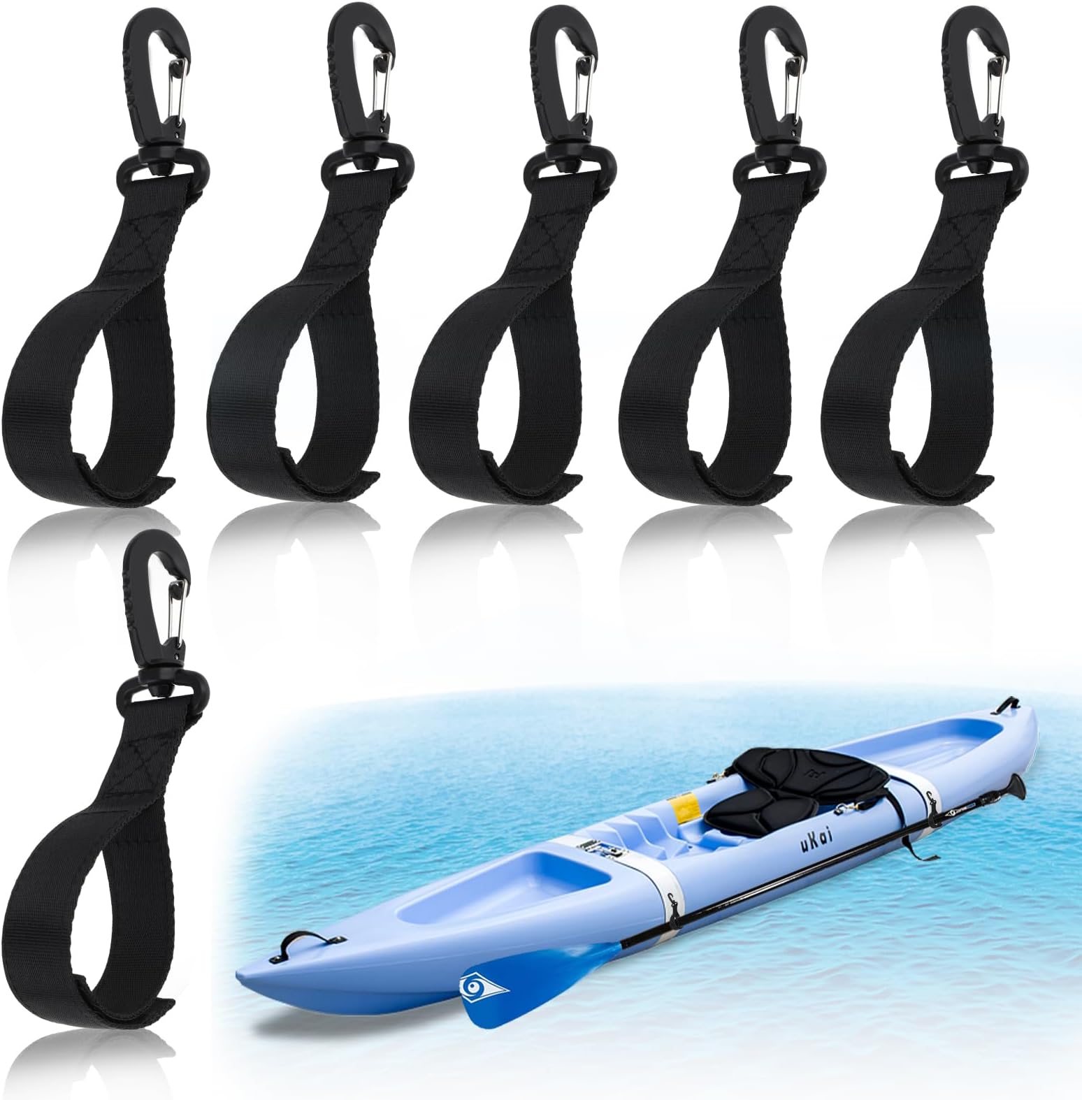 6 Pcs Kayak Paddle Holder, Paddle Clips, Paddle Board Accessories, Inflatable Kayak Accessories