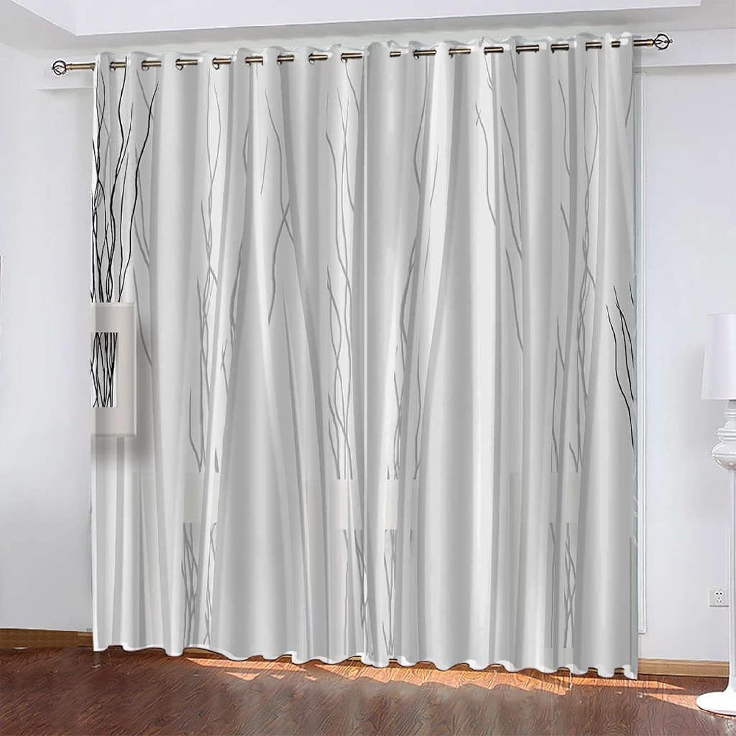 Orange Basketball Blackout Curtains,Athletic 3D Printed Drapes, 2 Panels Window Curtains, Thermal Insulated Drapes Darkening Windo
