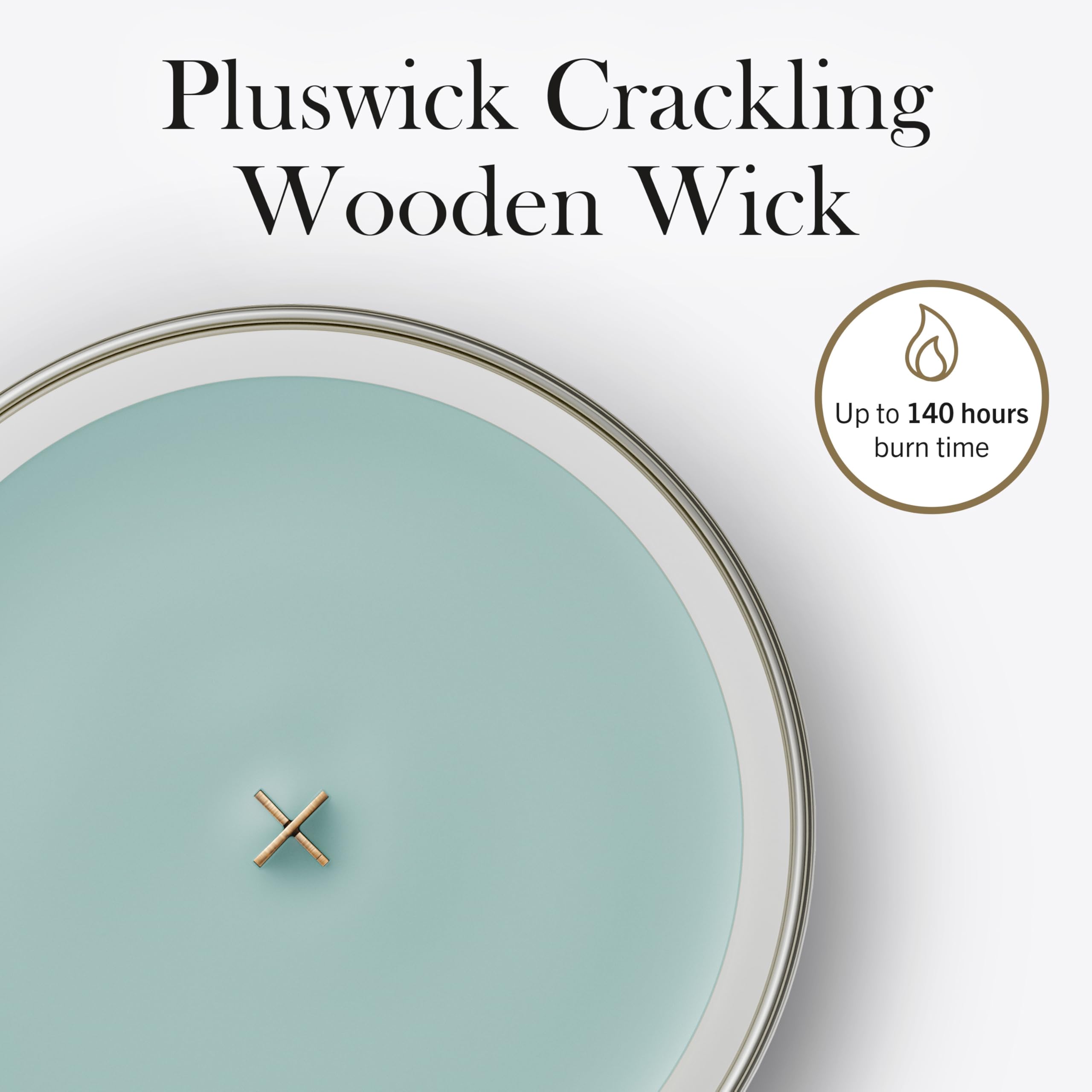 WoodWick Vela perfumada | Vela grande en forma de reloj de arena | Marine Drift | Regalos perfectos para mujeres