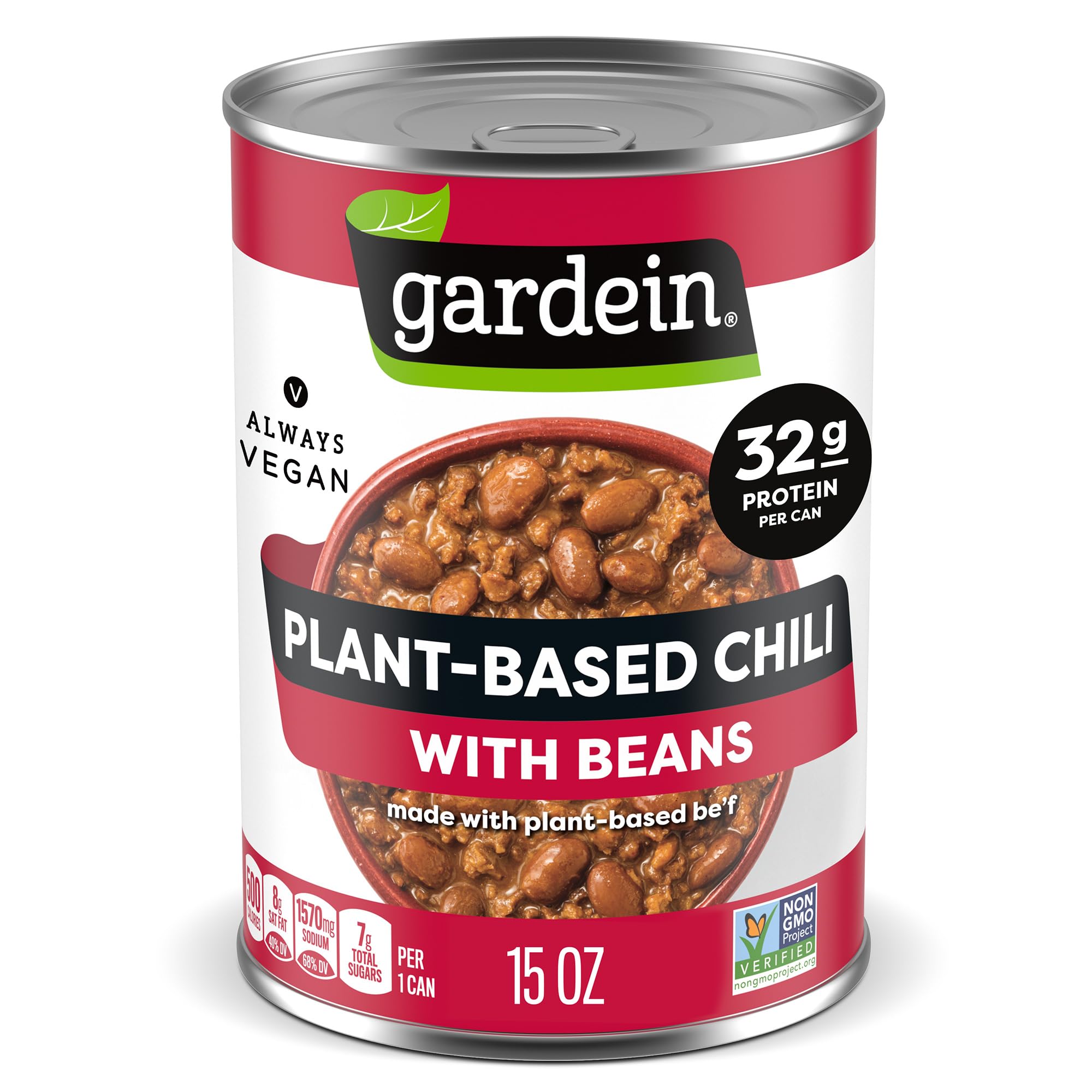 Gardein Plant-based Chili With Beans, Vegan, 15 oz