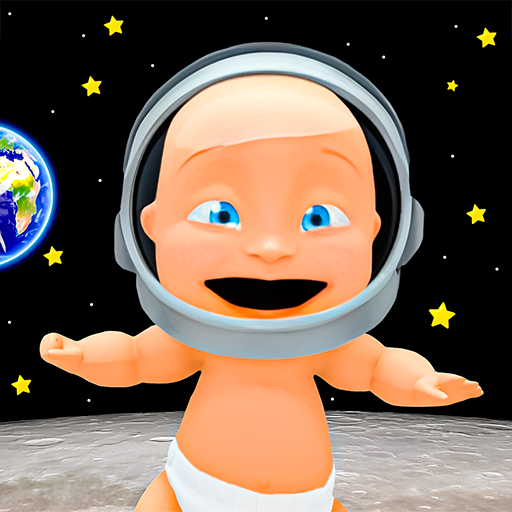 Freches Baby, Weltraumabenteuer, fliegendes Papa-Streichspiel