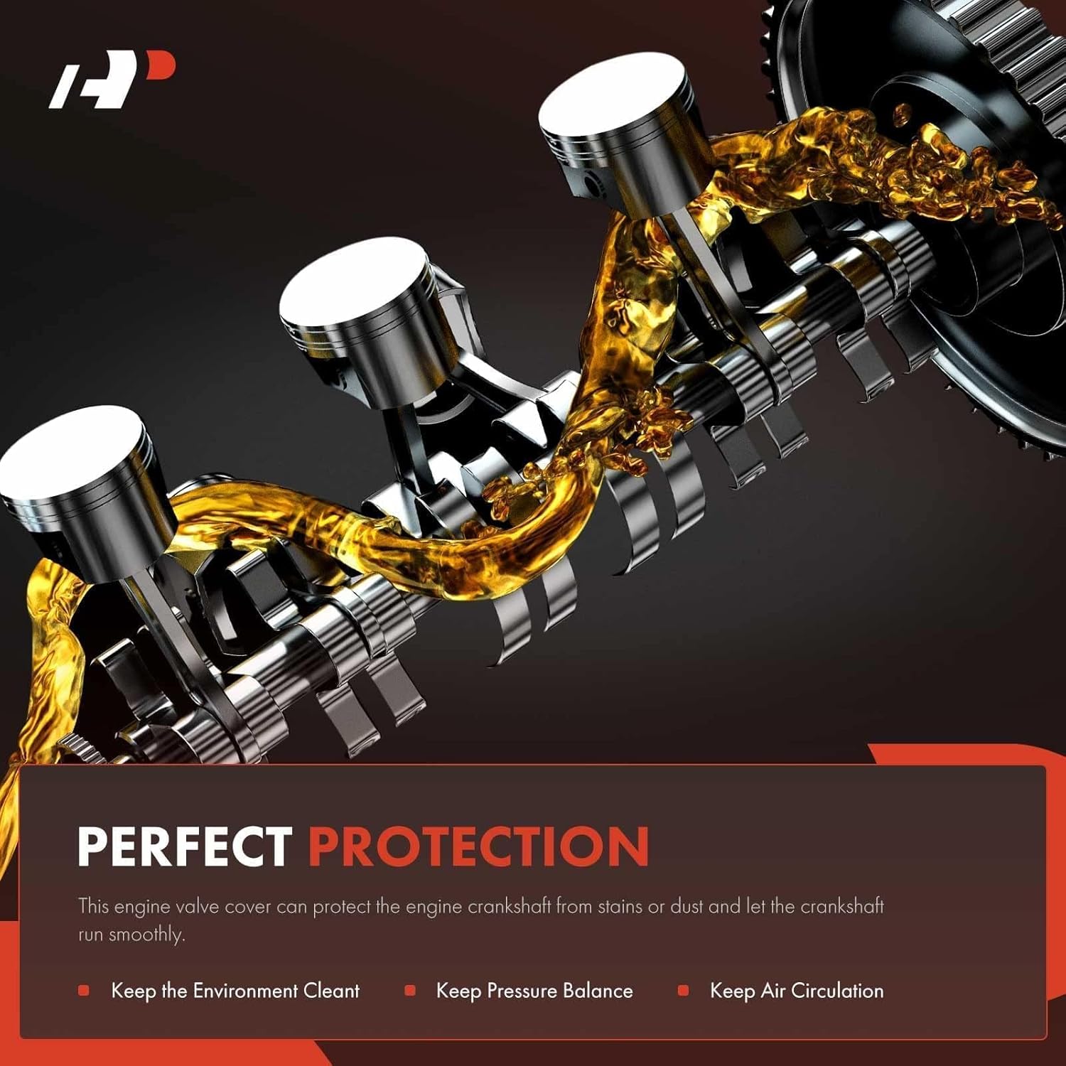 A-Premium Engine Valve Cover with Gasket Fit For Hyundai Santa Fe 2019-2020, Santa Fe Sport 2017-2018, Sonata 2015-2019, Kia Optima 2016-2020, Sorento 2016-2020, Sportage 2017-2022, 2.0L Turbo & 2.4L