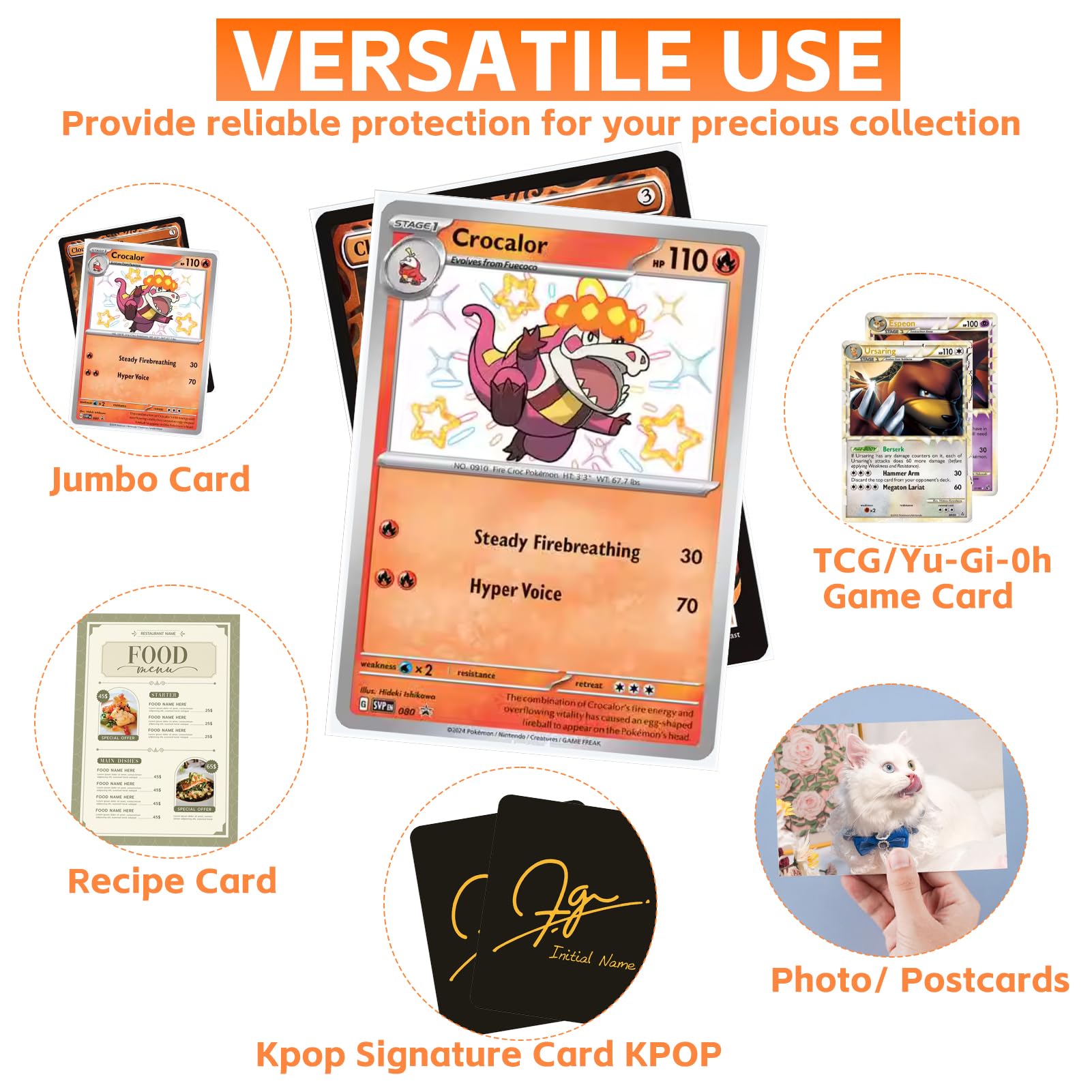 jumbo card penny sleeve Amazon.com: 200 Pack Jumbo Card Sleeves 5.7'' x 7.9'' 10 mil Thickness Clear Jumbo Cards Top Loader Size XL Card Sheet Protectors Oversize Card Penny Sleeves Acid Free Fit for TCG Tarot