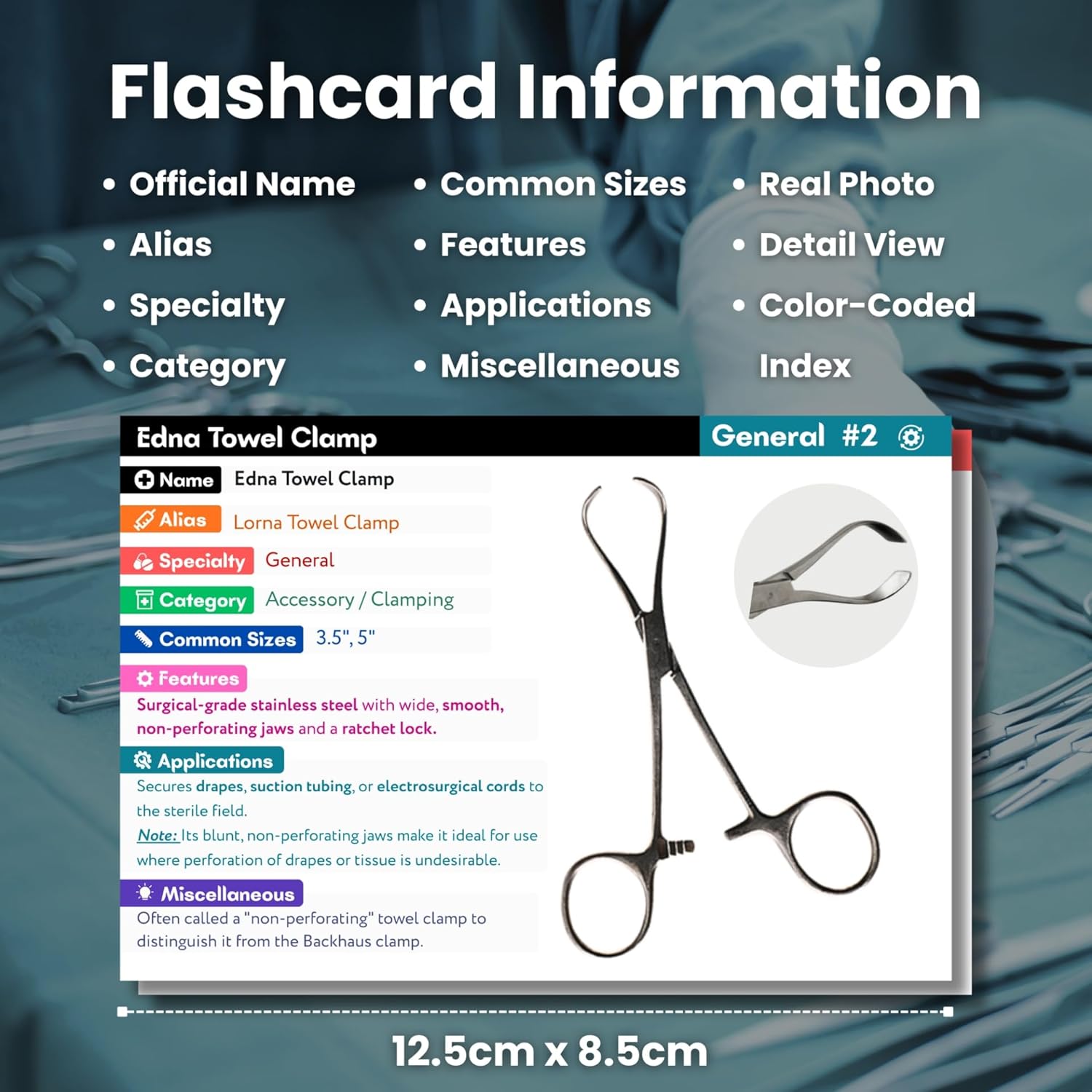 Surgical Instruments Flashcards for Sterile Processing & Surgical Tech, 300+ Real Photo Medical Tools Covering 12 Specialties, Study Guide for CST Exam & Technician Certification