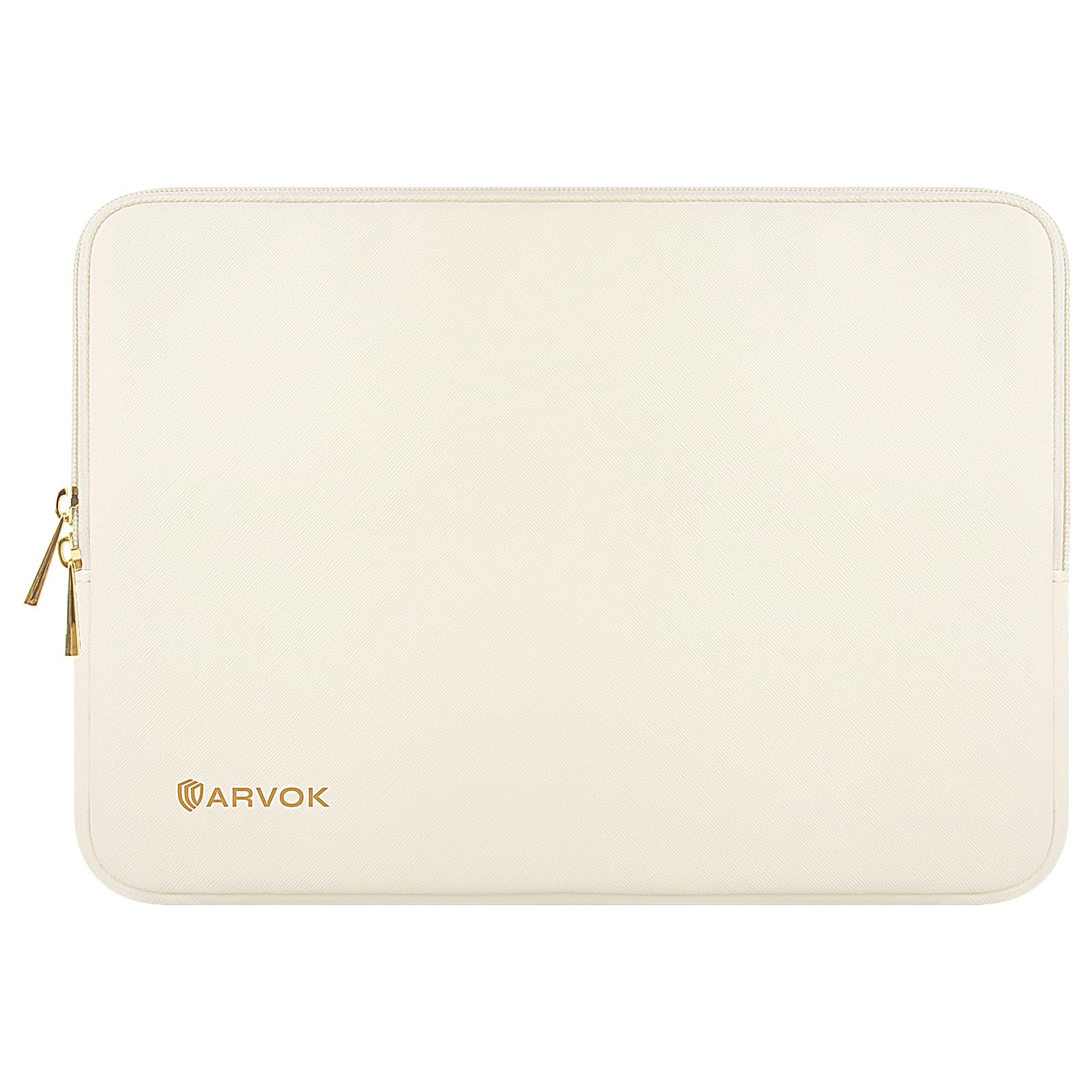 Arvok 360°保護 パソコンケース PCケース15 15.6 16インチ 衝撃吸収 ノートパソコンバッグ ケース ラップトップスリーブケース ラップトップインナーバッグ PCバッグ 薄型 軽量 撥水 HP/Dell/Lenovoなどマルチブランドの15 15.5 16インチに対応（ホワイトつや消し)