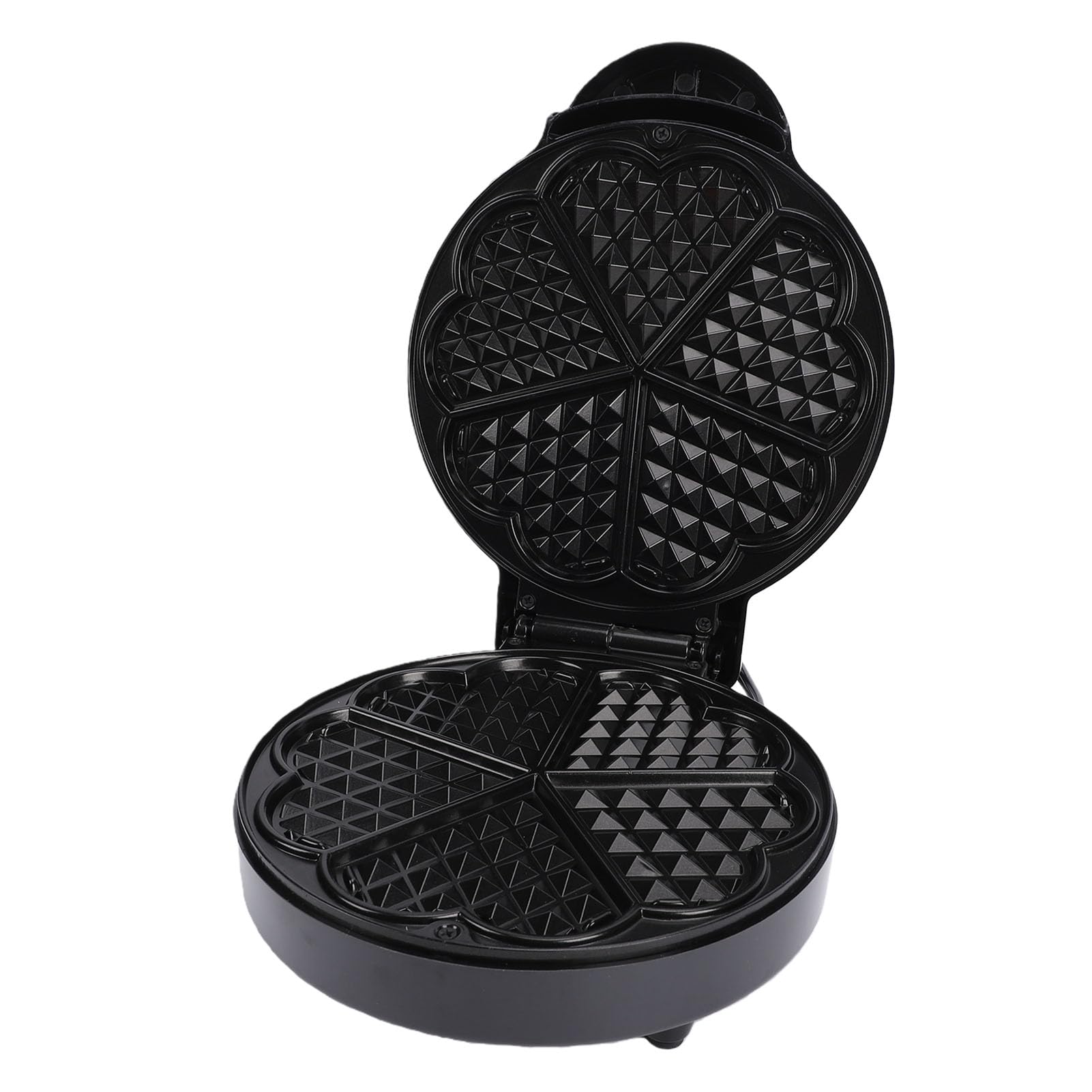 Generic Macchina per Waffle Elettrica Heart da 1000 W Design Compatto con Superficie Antiaderente per Waffle Perfetti a Casa o Alle Feste (Spina europea)