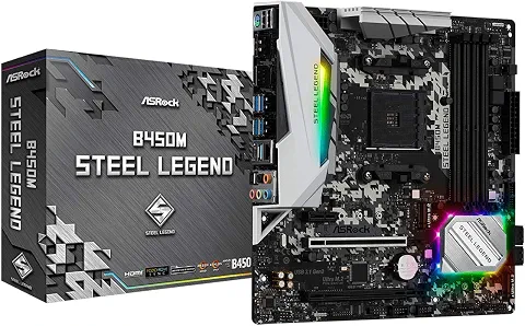 Placa-Mãe B450M Steel Legend