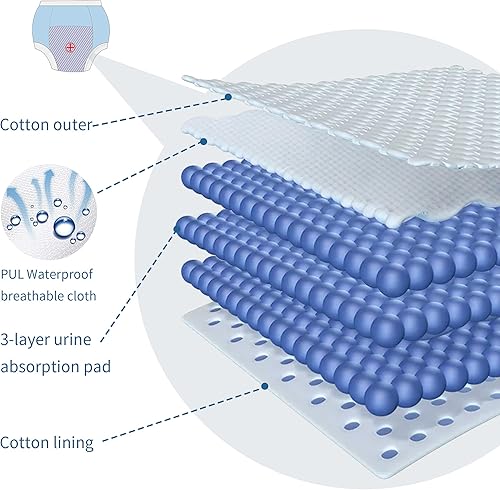 Miniatura 5 de BIG ELEPHANT Pantalones de entrenamiento para bebés, ropa interior absorbente para niños pequeños