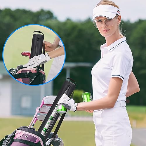 Miniatura 6 de Manga de cerveza para bolsa de golf, manga aislada para 7 latas, accesorios para bebidas de cerveza, enfriador tipo bandolera que se adapta a la