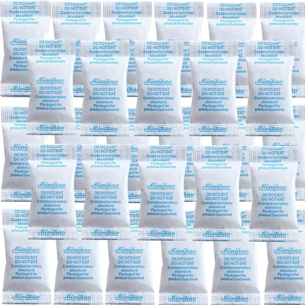 Silica Gel Packs 200Pcs 1Gram Moisture Absorbers, Premium Transparent