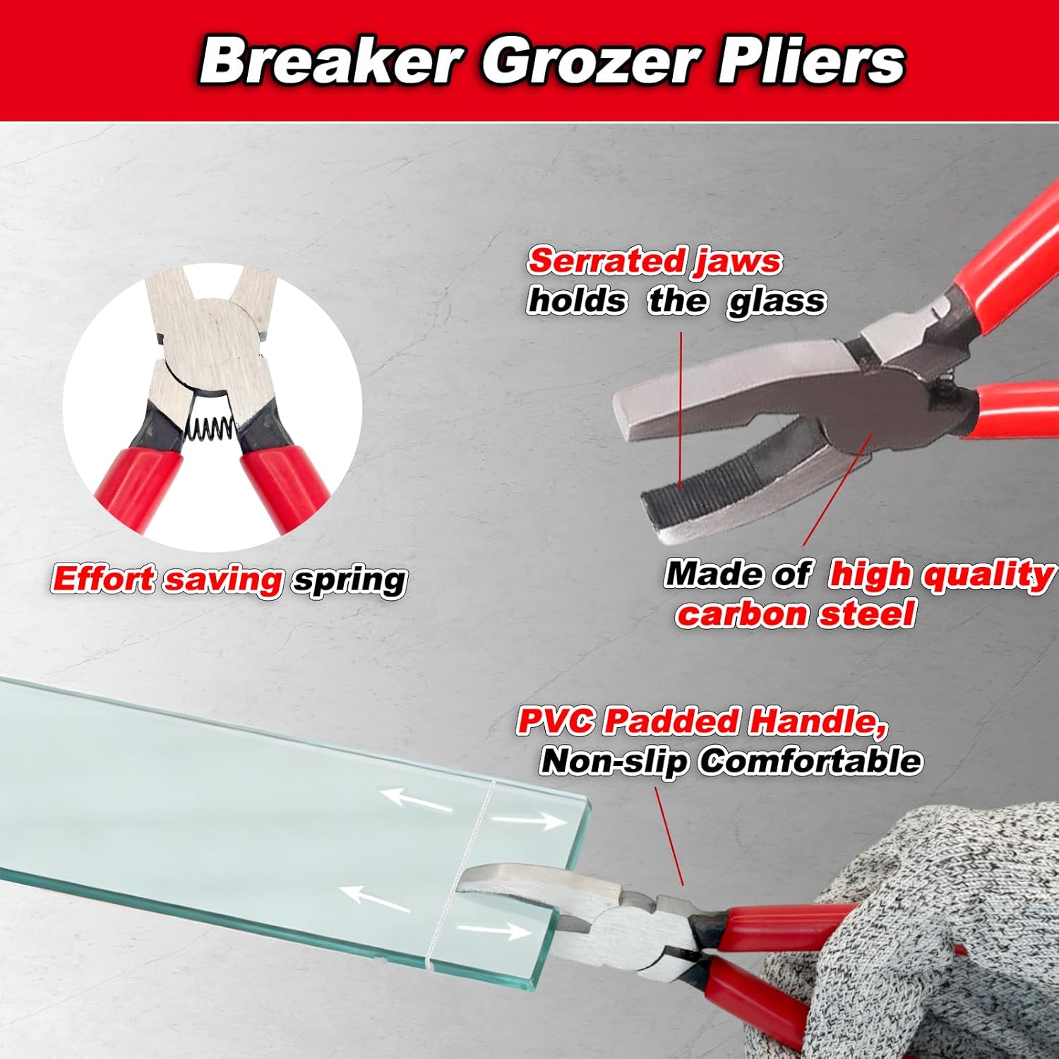 Glass Cutters Tools 24pcs Stained Glass Kit, with Wheeled Glass Nippers,Running Pliers,Breaker Grozer Pliers, Glass Cutter Head 2-20mm, Cutting Oil, Stained Glass Supplies For Mosaic,Glass,Tile Cutter