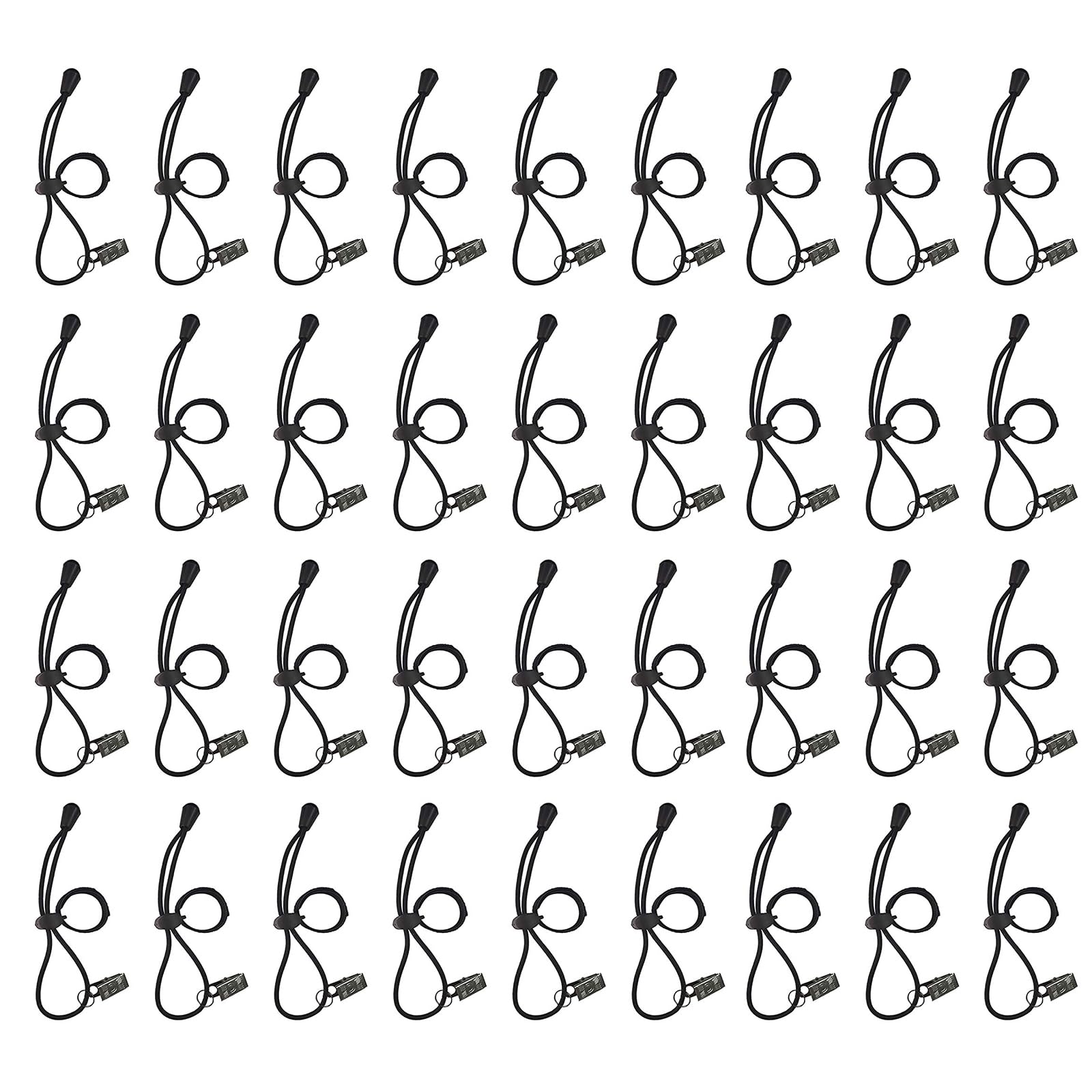 Background Backdrop Clips Clamps Holder for Photo Video Studio,36 Pack,Black